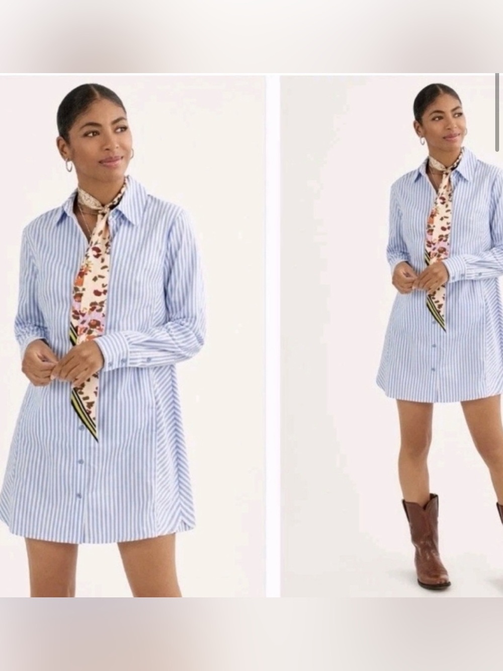 CAbi Dress Up Shirt In Ocean Stripe Spring 2025 Style Number 6706